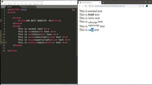 HTML text formatting ? #3 смотреть онлайн