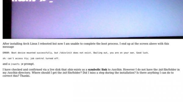 Unix & Linux: /sbin/init does not exist (2 Solutions!!)