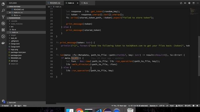 Building a ransomware program in Rust смотреть онлайн