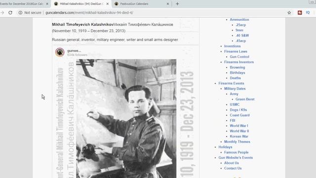 Mikhail Kalashnikov (94) Died - Gun Calendars смотреть онлайн