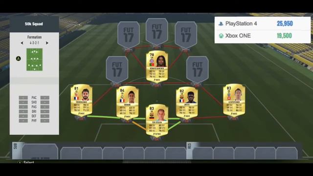 THE BEST FIFA 17 50K TEAM ft// Cuadrado, Coman & Sanches! смотреть онлайн