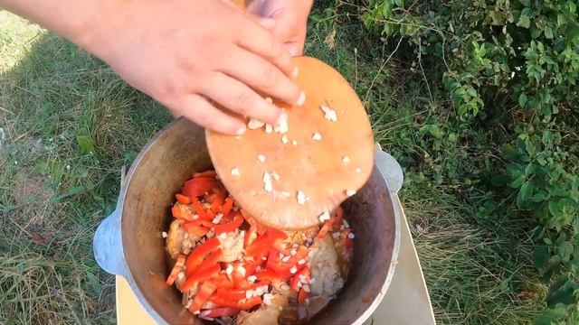 Рыбалка на Диком Водоёме! Ловля Карпа на КРУЖКИ! Готовим Чахохбили из курицы в казане! Часть 1! №36 смотреть онлайн