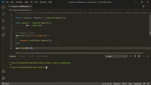 What are Middleware functions In NODE EXPRESS JS How To Use Middleware EXPRESS JS смотреть онлайн