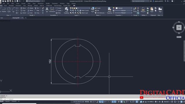 AutoCAD Mechanical Tutorial For Beginners | Complete AutoCAD (2D) for Beginners | Digital CADD смотреть онлайн