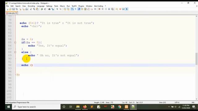 09 PHP BASIC TO ADVANCED LEVEL - Innovative Education Conditional- ternary OPERATOR- Best-2020 смотреть онлайн