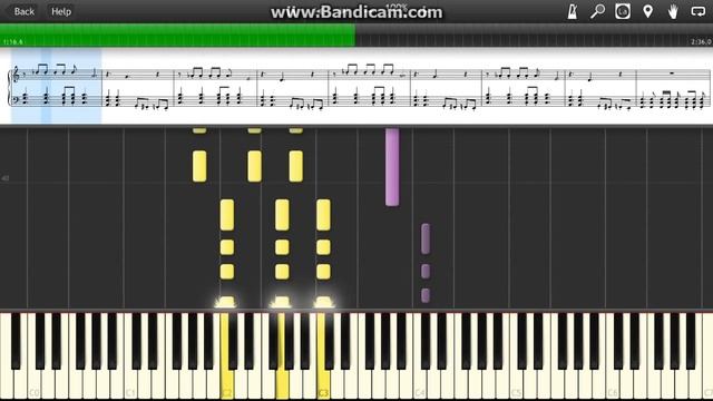 Nirvana Rape me piano cover tutorial (Synthesia sheet music) Нирвана на фортепиано смотреть онлайн