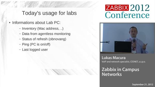 Zabbix Conference 2012 - Lukas Macura, CESNET z.s.p.o. смотреть онлайн