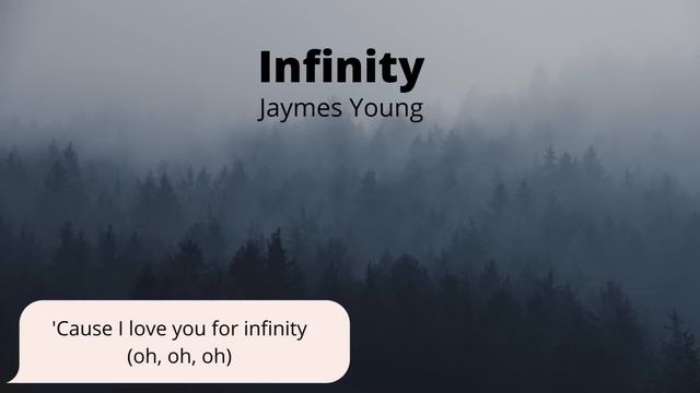 infinity by Jaymes Young lyrics смотреть онлайн