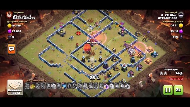 ПОПУЛЯРНЫЕ военные планировки на 13тх, сносим на 3 звезды. #clashofclans