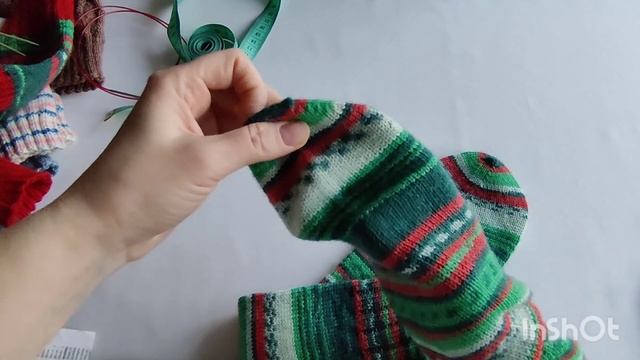 Новогодние носки. Готовые. Как вязать 42-43 р. Процессы. Meilenweit, сток носочка. смотреть онлайн
