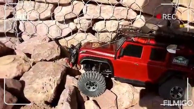 Trx4 landrover defender rock crawling смотреть онлайн