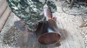 Варим компактную БАННУЮ ПЕЧЬ с КАМЕНКОЙ из 325мм трубы