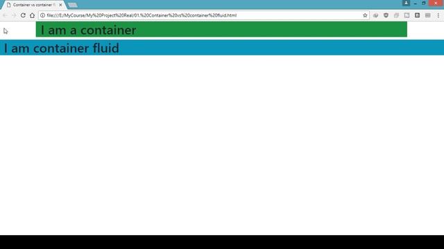 01. container vs container fluid in Bootstrap смотреть онлайн