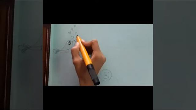 Wall Drawing Art || Best Wall Painting Art || Easy || Birds With Heart Design || Shanz Creativity |