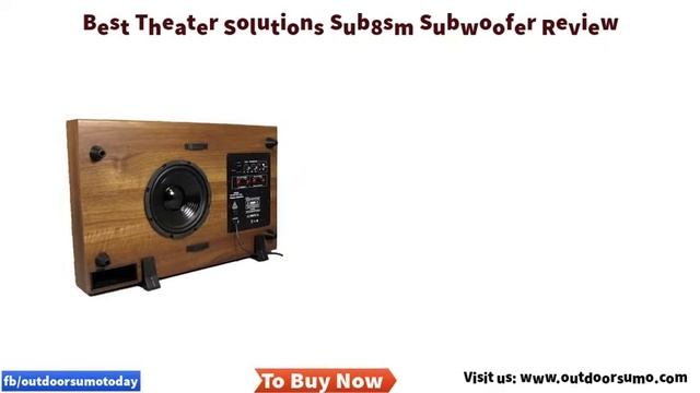 Best Theater Solutions Sub8sm Subwoofer Review and Buying Guide by Outdoorsumo смотреть онлайн
