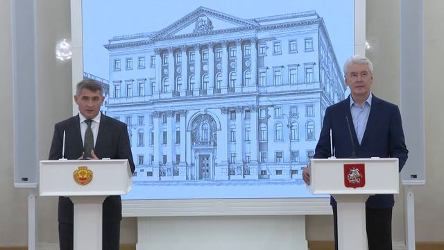 Сергей Собянин и Олег Николаев подписывают соглашение о сотрудничестве смотреть онлайн