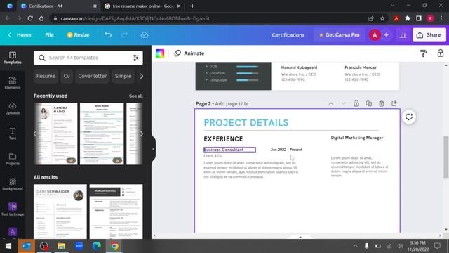 How To Create Modern Resume / CV on Canva | With Lots of Free Resume Templates | In 5 minutes !? смотреть онлайн