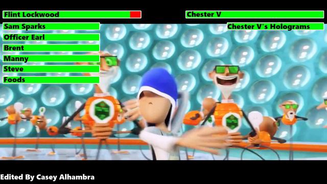 Cloudy with a Chance of Meatballs 2 (2013) Final Battle with healthbars смотреть онлайн