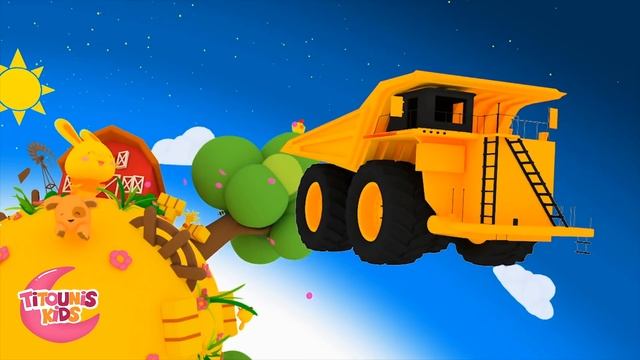 The Colors Of The Rainbow! | Learn The Colors With Trucks | Titounis