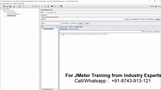 API Testing using JMeter : POST Request смотреть онлайн
