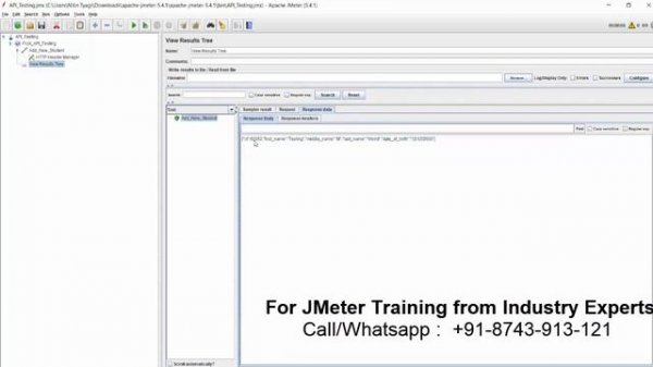 API Testing using JMeter : POST Request