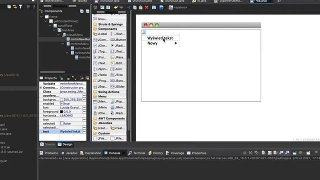 JPopMenu w java swing window builder смотреть онлайн