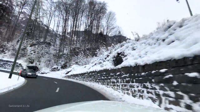 Driving From Interlaken To Grindelwald In Snow ❄️ Winter In Switzerland 🇨🇭
