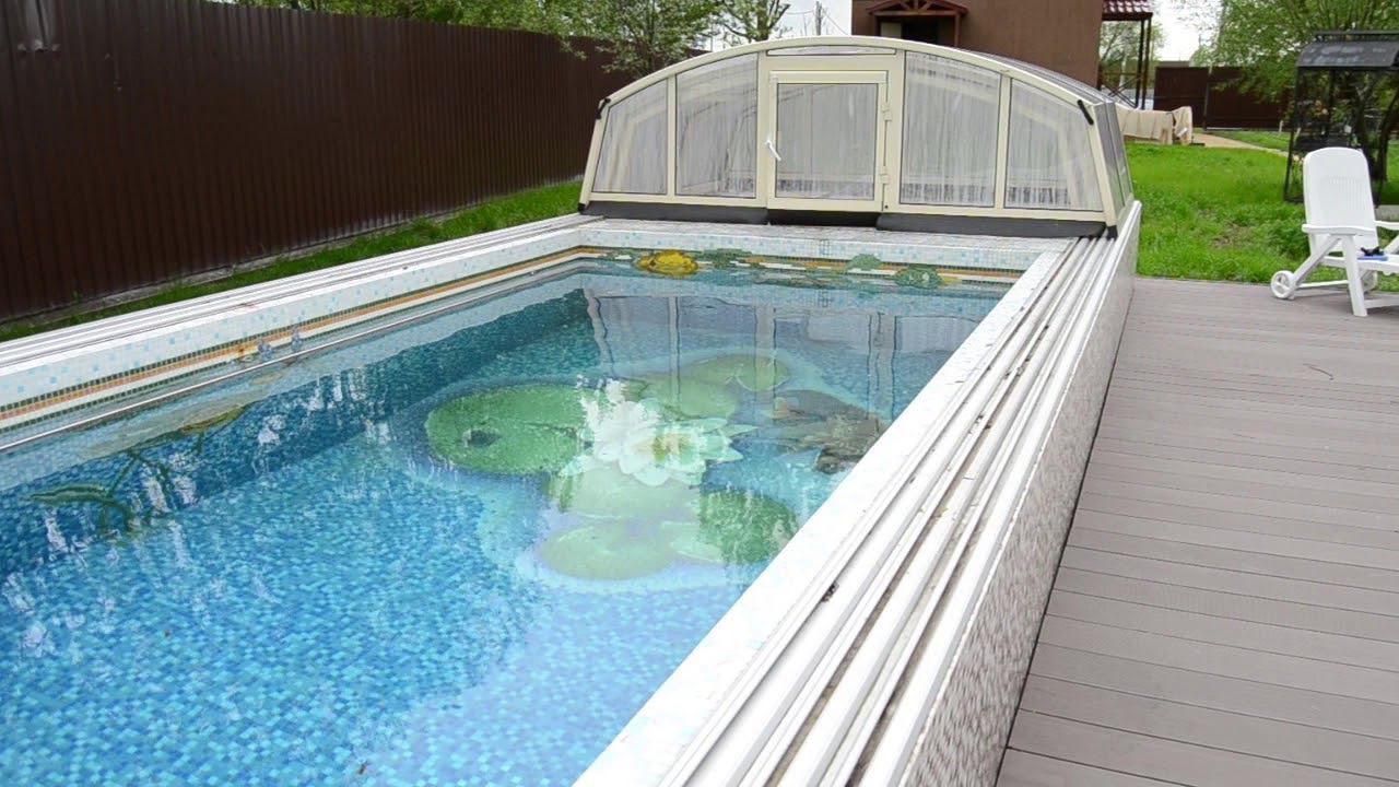 Уличный бассейн с павильоном смотреть онлайн