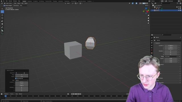 Основные инструменты и режим редактирования Blender 3D | Урок 1 смотреть онлайн