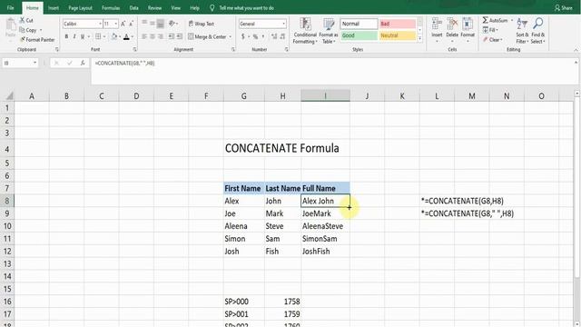 Concatenate || & Function || Concatenation || Excel Formulas смотреть онлайн