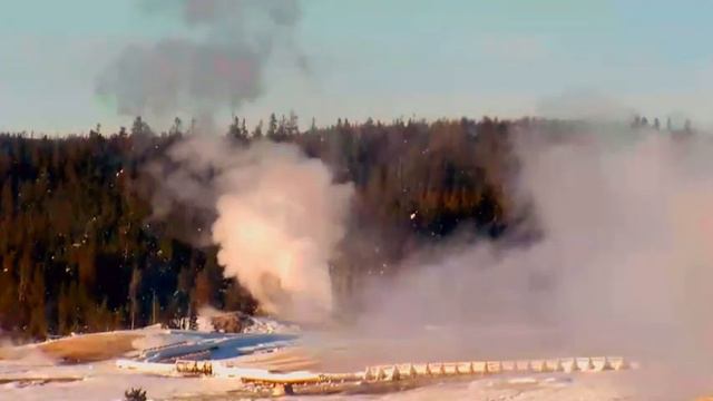 Yellowstone supervolcano Old Faithful erupt - Извержение вулкана Йеллоустон, Супервулкана смотреть онлайн