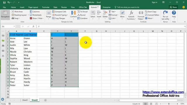 How to concatenate first letters of names/ cells in Excel смотреть онлайн