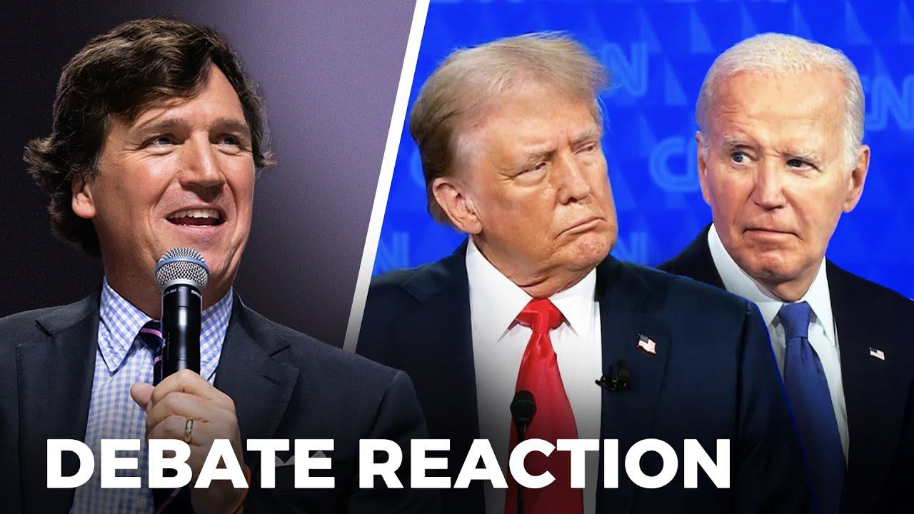 Tucker Reacts To Trump Vs. Biden Debate During Sydney, Australia Speech