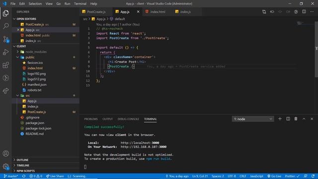 Create functional component in React and Integrate with Node Microservice | Part 6 смотреть онлайн