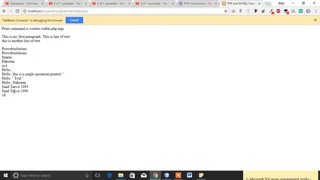 PHP and MYSQL Tutorials For Dynamic Websites - Introducing Concatenation strings смотреть онлайн