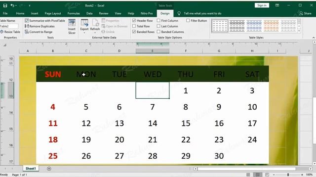 How to Make Your Own Calendar in Excel 2019 смотреть онлайн