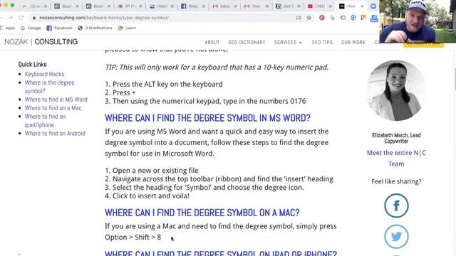 HOW TO TYPE THE DEGREE SYMBOL | DEGREE SYMBOL ON MAC | DEGREE SYMBOL ON PC смотреть онлайн