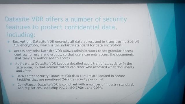 Datasite Virtual Data Room's Security Features смотреть онлайн