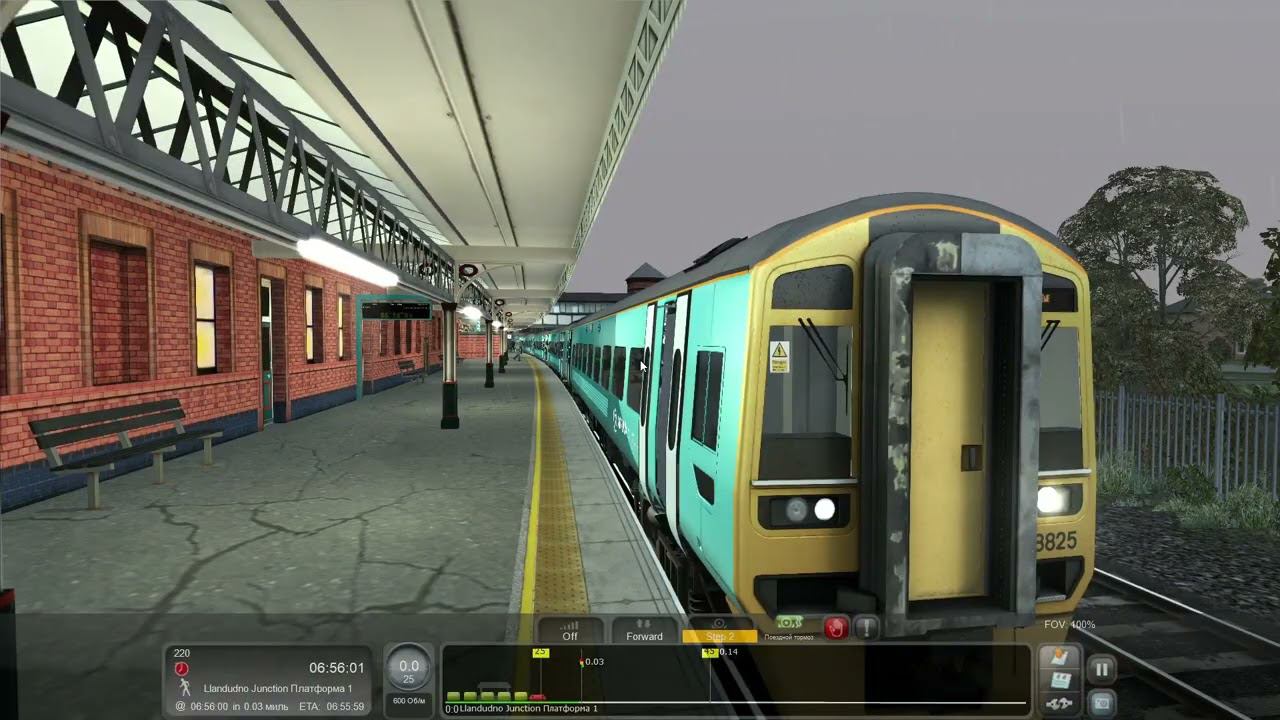 Train simulator 2018 | Лландидно-Кру | Утренняя дизельная электричка (часть 1) смотреть онлайн