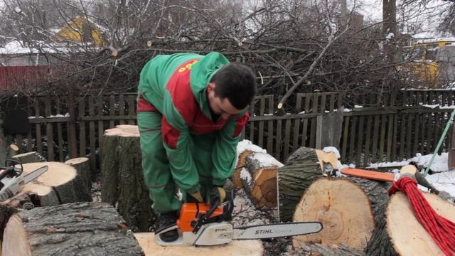 Как правильно завести бензопилу. Запуск бензопилы - Обслуживание бензопилы. Часть 9 смотреть онлайн