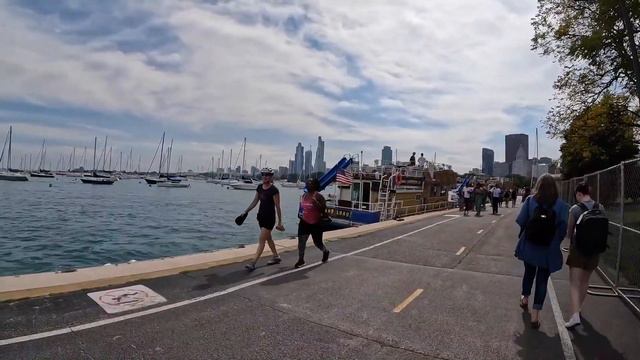 Набережная озера в Чикаго. Видео 3 из 3. смотреть онлайн