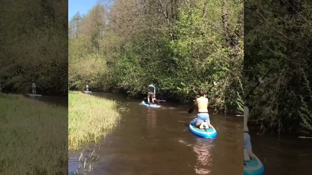 Наш первый сплав на SUP досках по реке Линда в 2020 году. Классный пяти часовой SUP-трип. смотреть онлайн