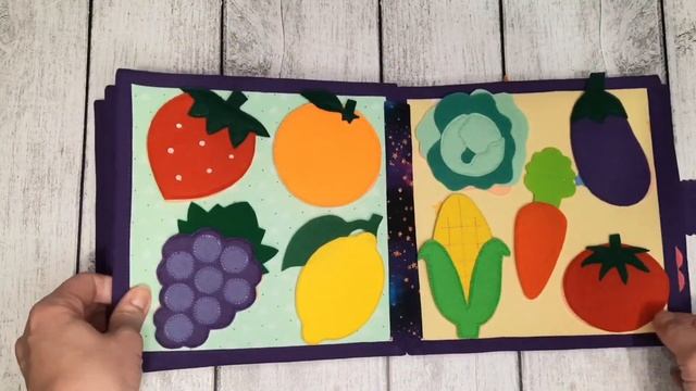 Книга на липучках из фетра для детей смотреть онлайн