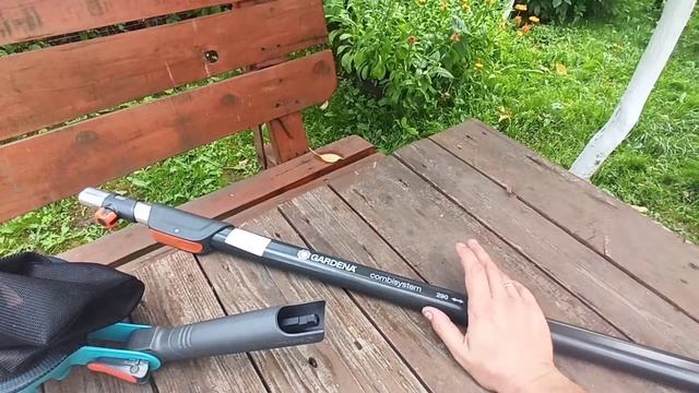 Комбисистема GARDENA: Ручка телескопическая 160-290 см, Плодосъемник ,насадка . смотреть онлайн