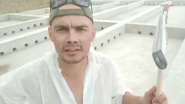 Шлифовка фундаментной плиты. смотреть онлайн