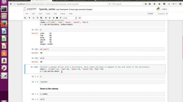 Python How to create new Pandas Series from List and Dictionary смотреть онлайн