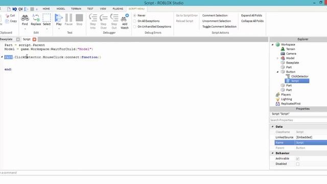 ROBLOX Scripting Pt.6 | Move a model if clicked a brick | ClickDetectors смотреть онлайн