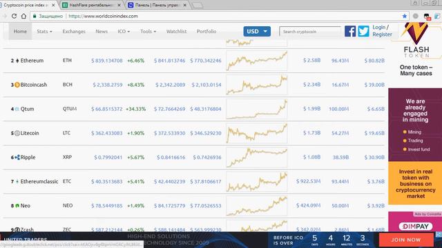 Весь портфель валют окупился! Облачный майнинг HashFlare смотреть онлайн