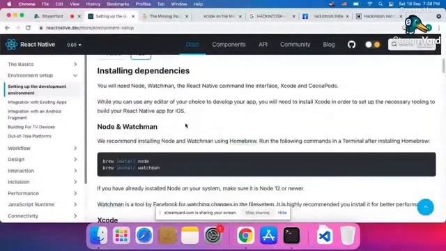 #26-React Native Installation on Mac OS , IOS + Android | Mobile App Course (2021) | Naveed Sarwar смотреть онлайн