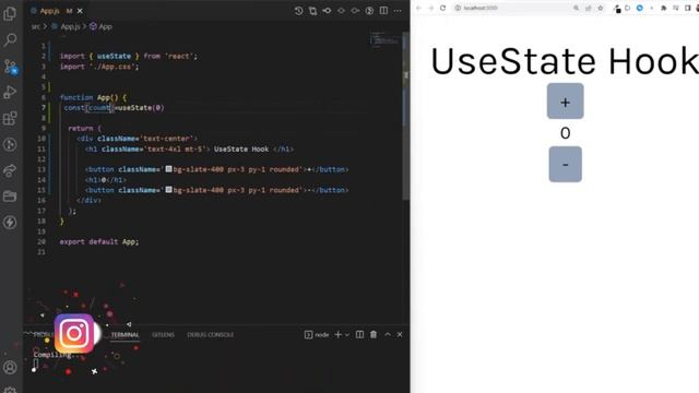 What is useState? or Use of useState in react.js #5 | Visualization Through Code at @techroof смотреть онлайн